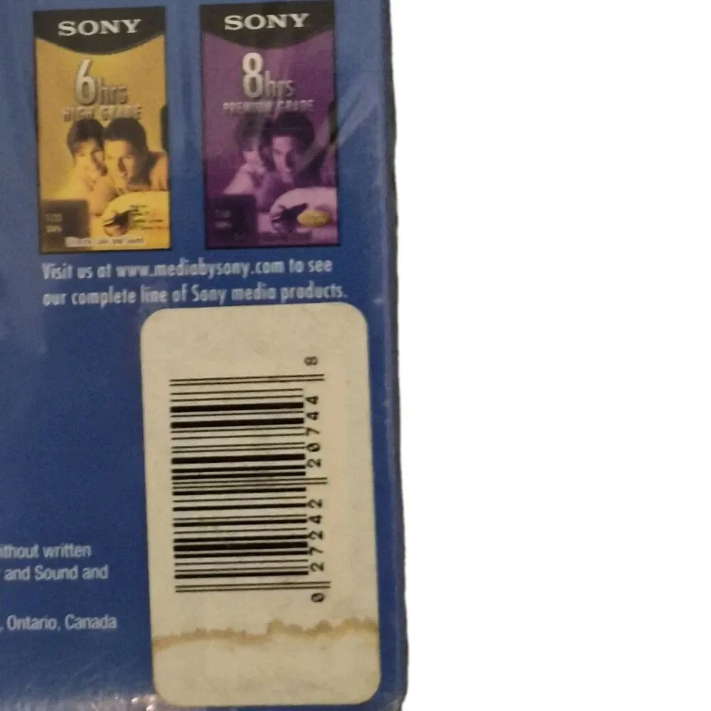 NEW 4 Pack of SONY T-120VL 24 6hrs EP Premium Grade SEALED BLANK VHS Video Tapes